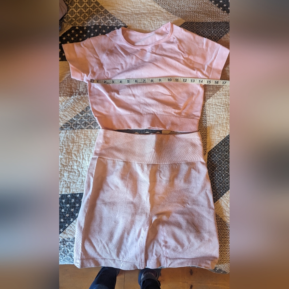 Pink Blush Two-Piece Workout Set
